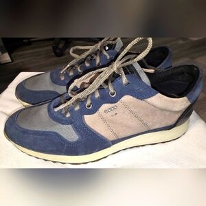 Ecco Astir Lace Up Suede Leather Sneakers Shoes Men's EU 43 or US 9 or 9.5